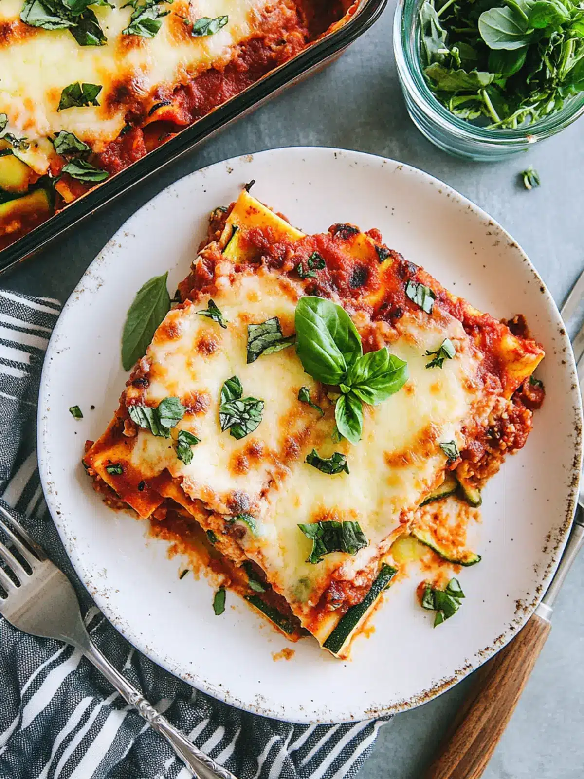 Bread Lasagna with Zucchini