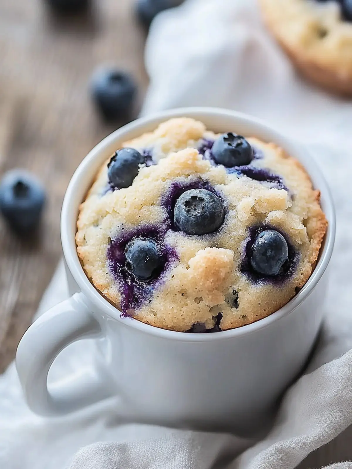 Healthy Blueberry Mug Muffin