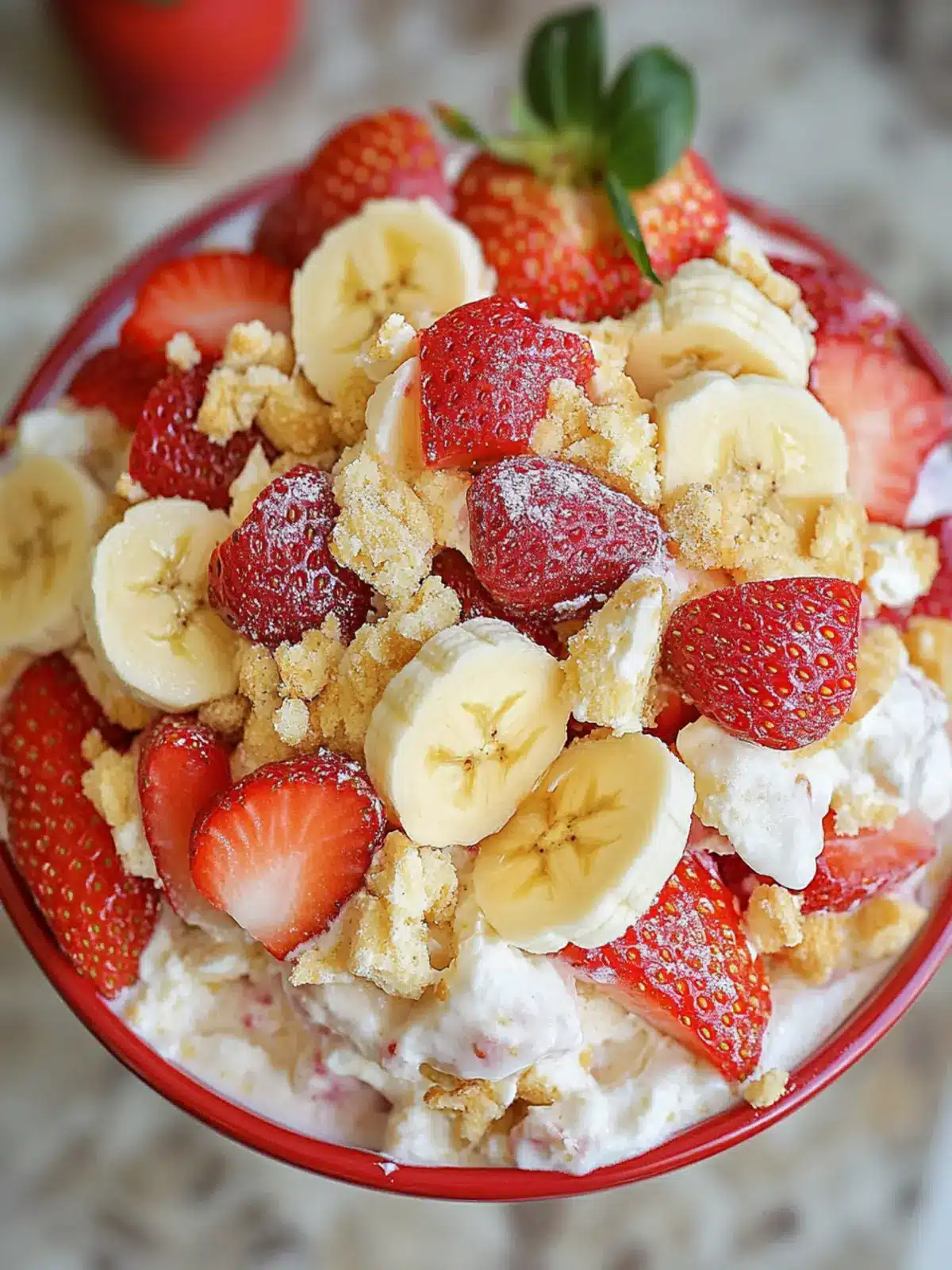 Strawberry Banana Cheesecake Salad You ll Want for Every Occasion 4 Strawberry Banana Cheesecake Salad