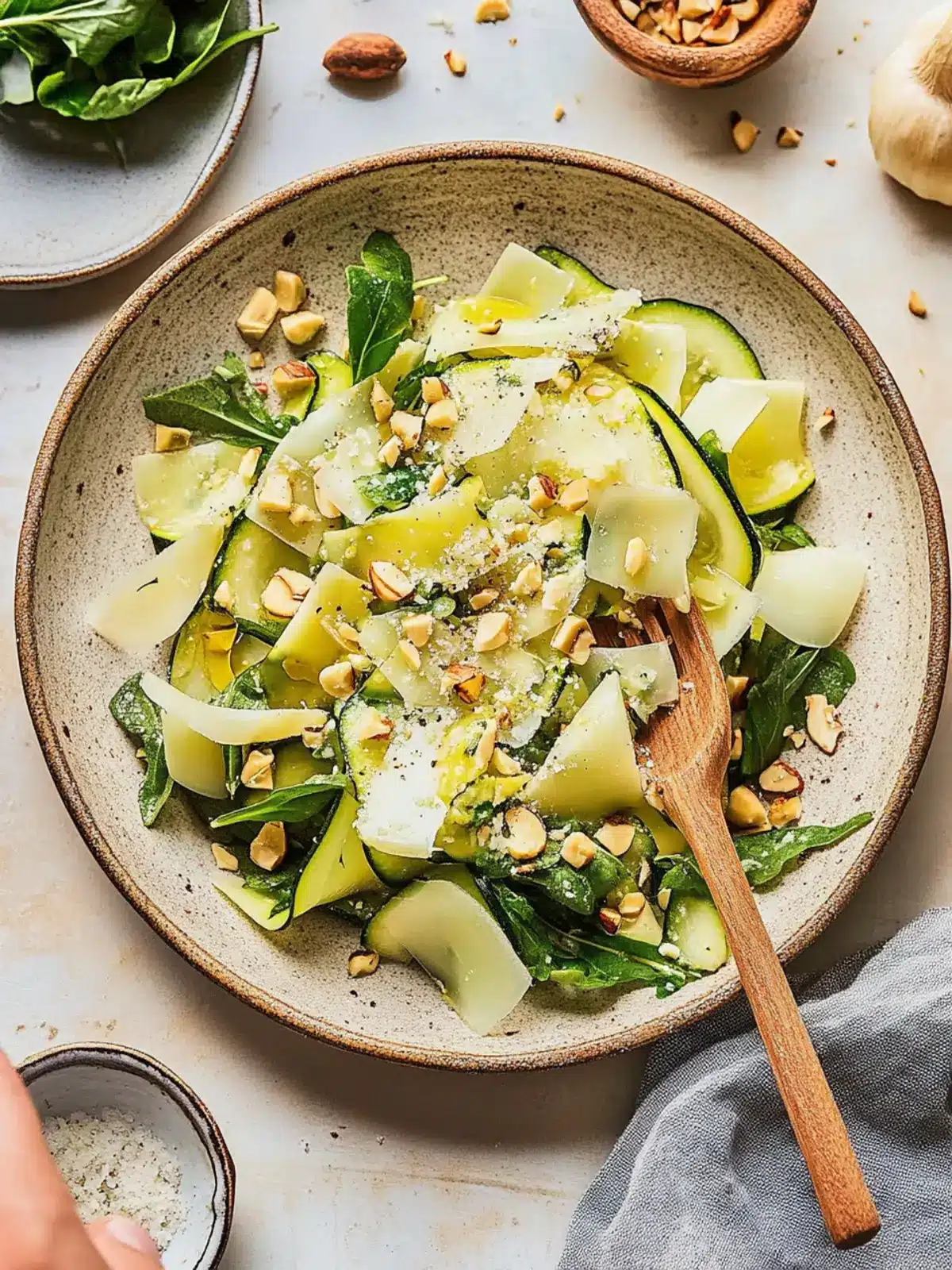 Shaved Zucchini Salad with Hazelnuts