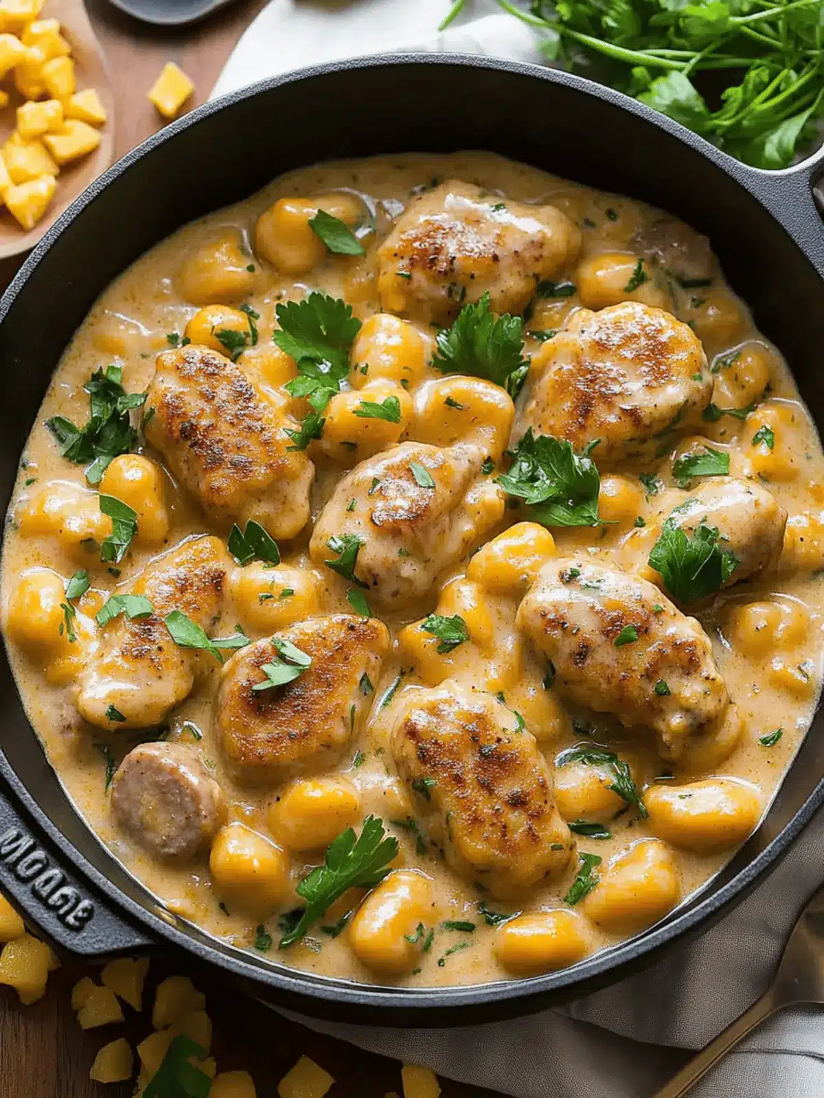 Creamy Butternut Squash Gnocchi with Sausage Recipe