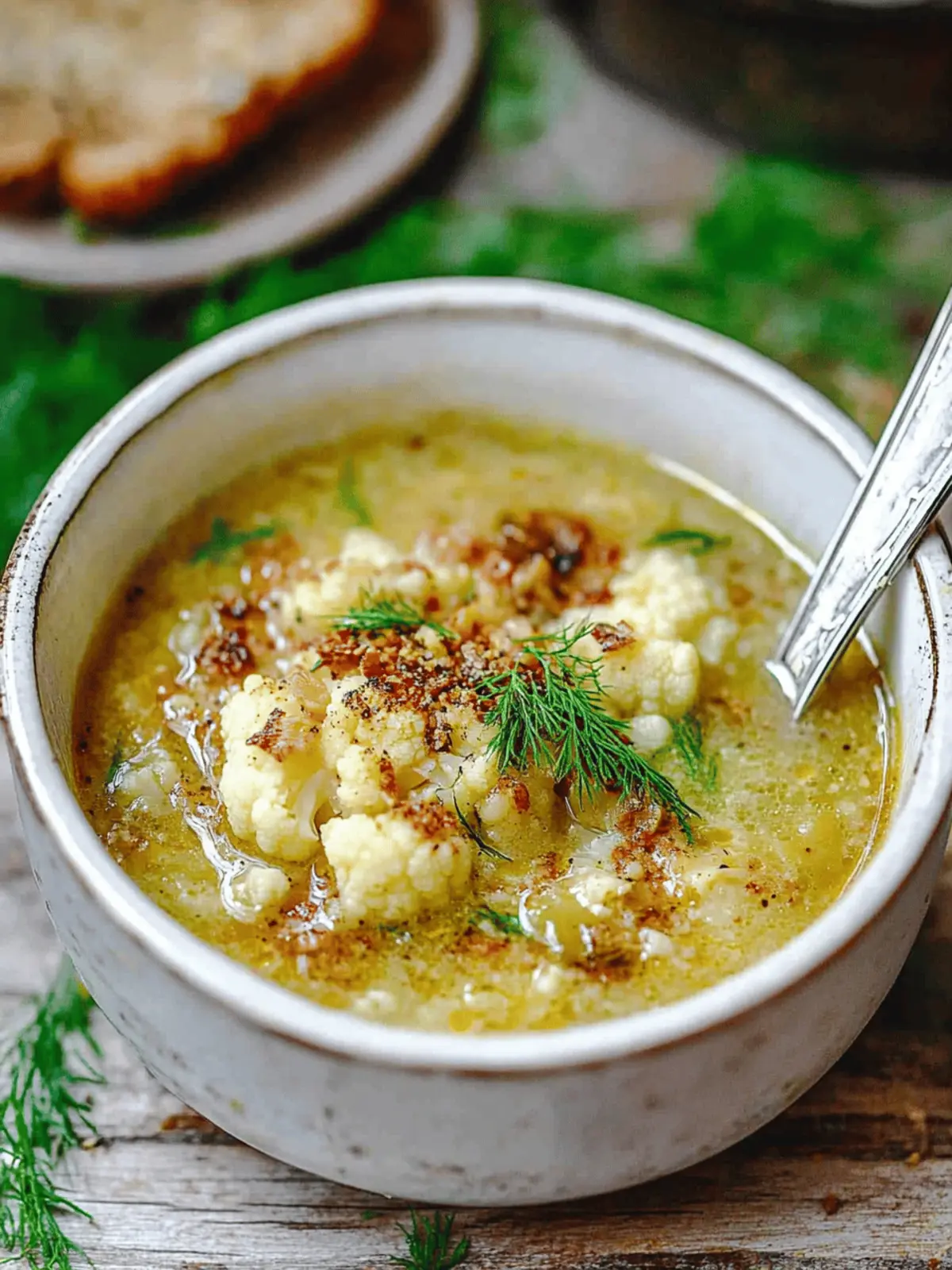 Hearty Roasted Cauliflower Soup: Comfort in Every Bowl 2 Roasted Cauliflower Soup