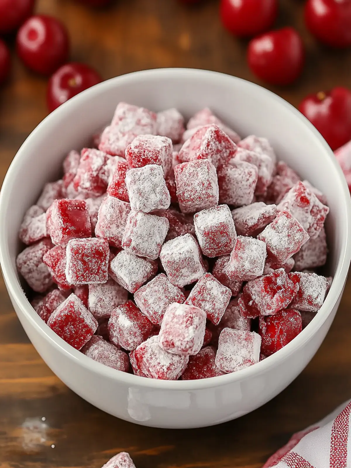 Cherry Cheesecake Puppy Chow