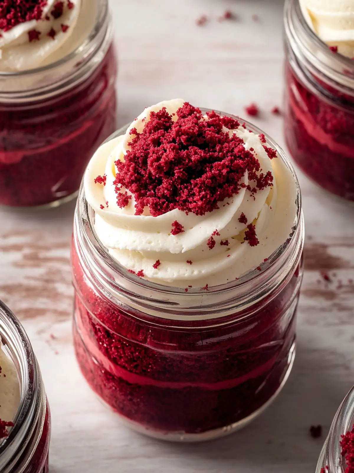 Delightful Red Velvet Jar Cake: Easy, Elegant, and Customizable 3 Red Velvet Jar Cake