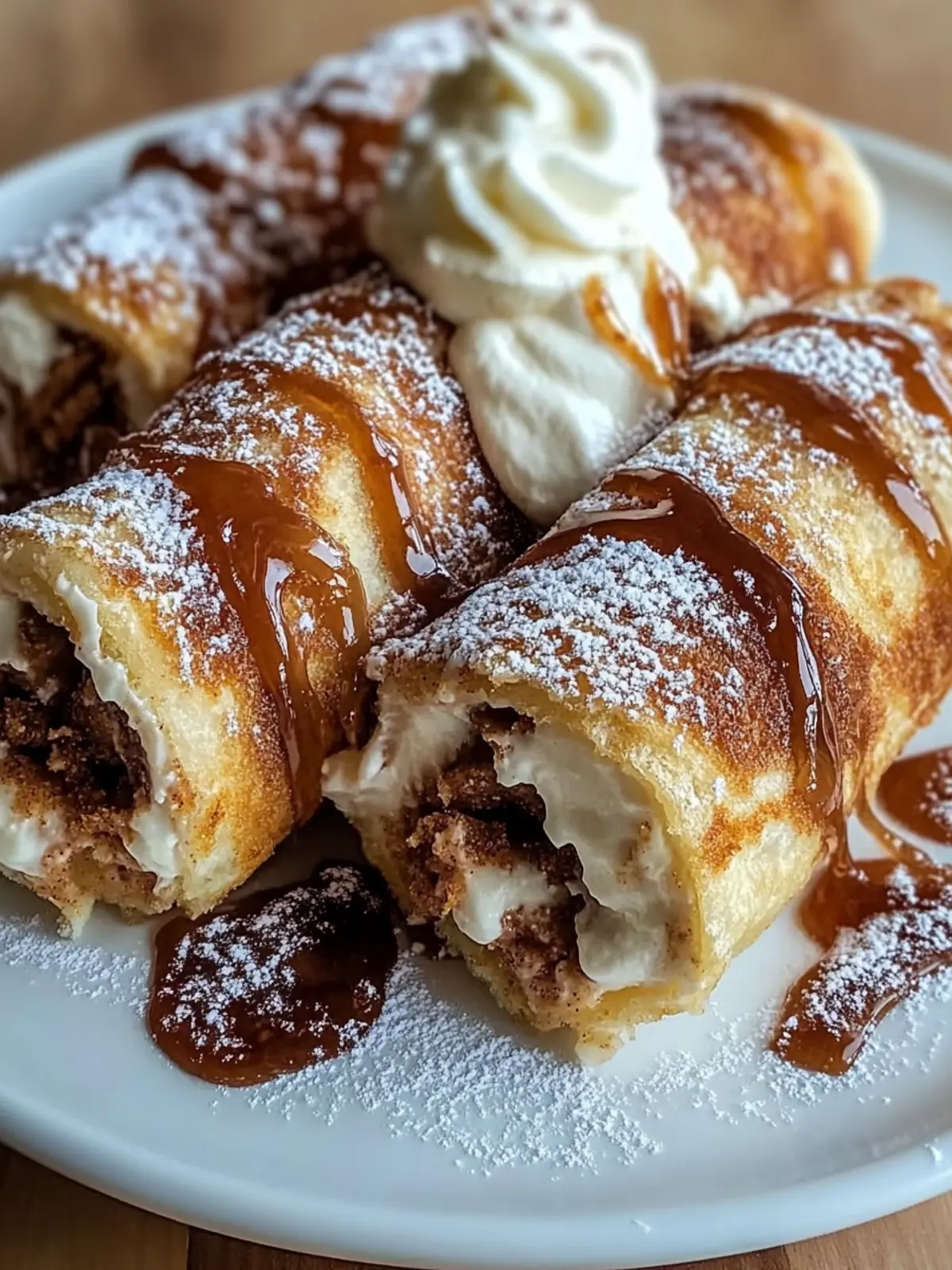 Cinnamon Roll Cheesecake Chimichanga