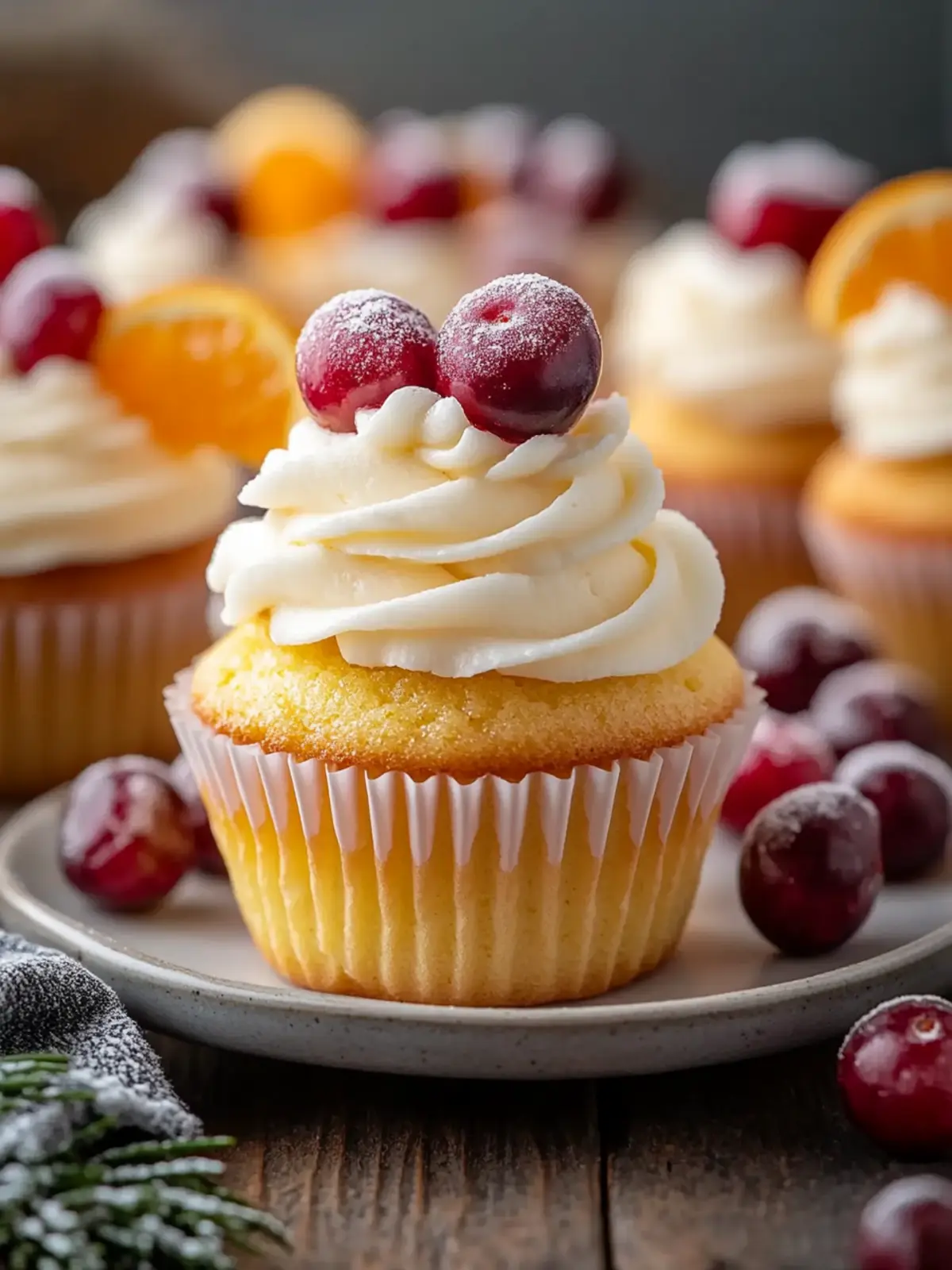 Cranberry Orange Cupcakes