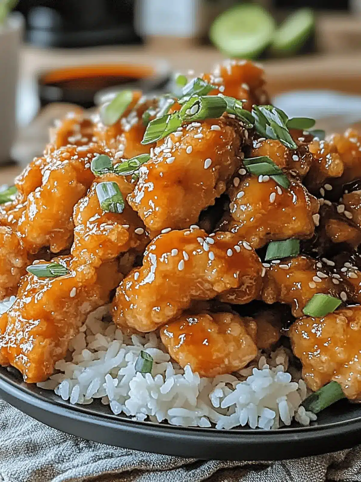 Crunchy Air Fryer Sesame Chicken