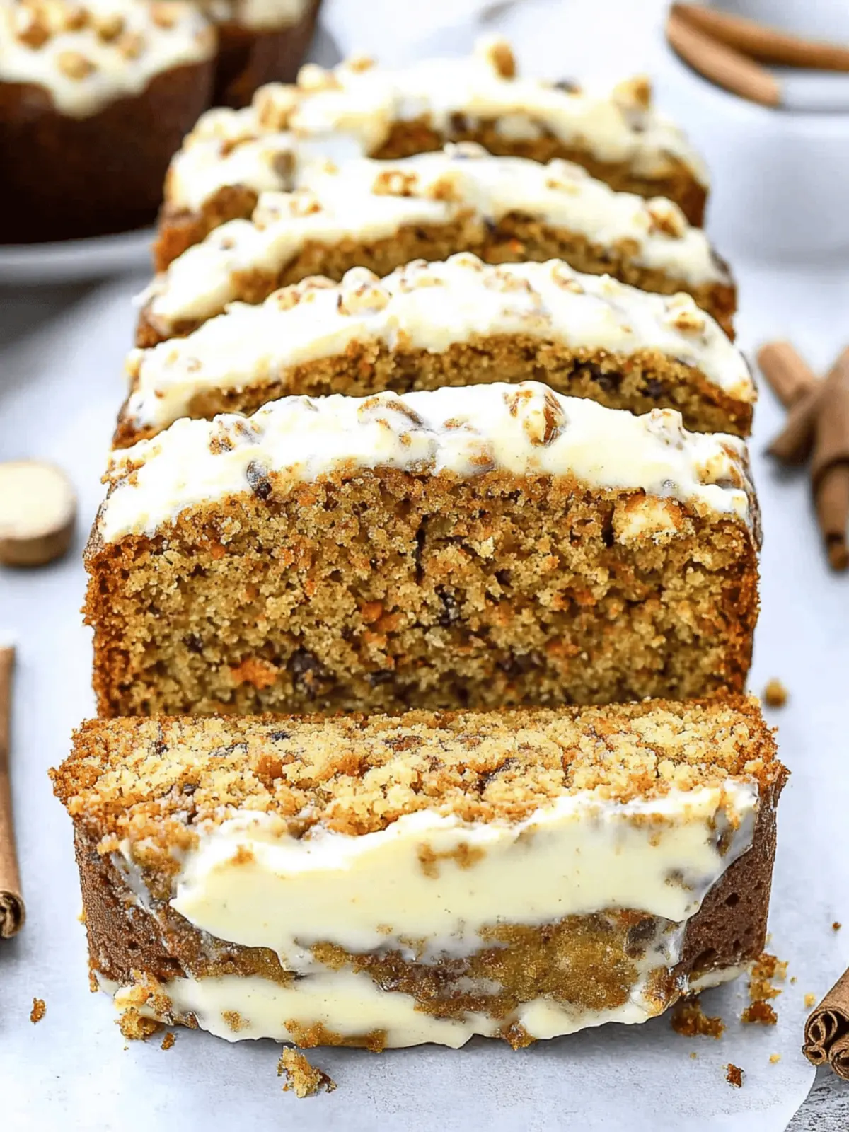Heavenly Carrot Cake Loaf with Cream Cheese Filling Bliss 4 Carrot Cake Loaf with Cream Cheese Filling