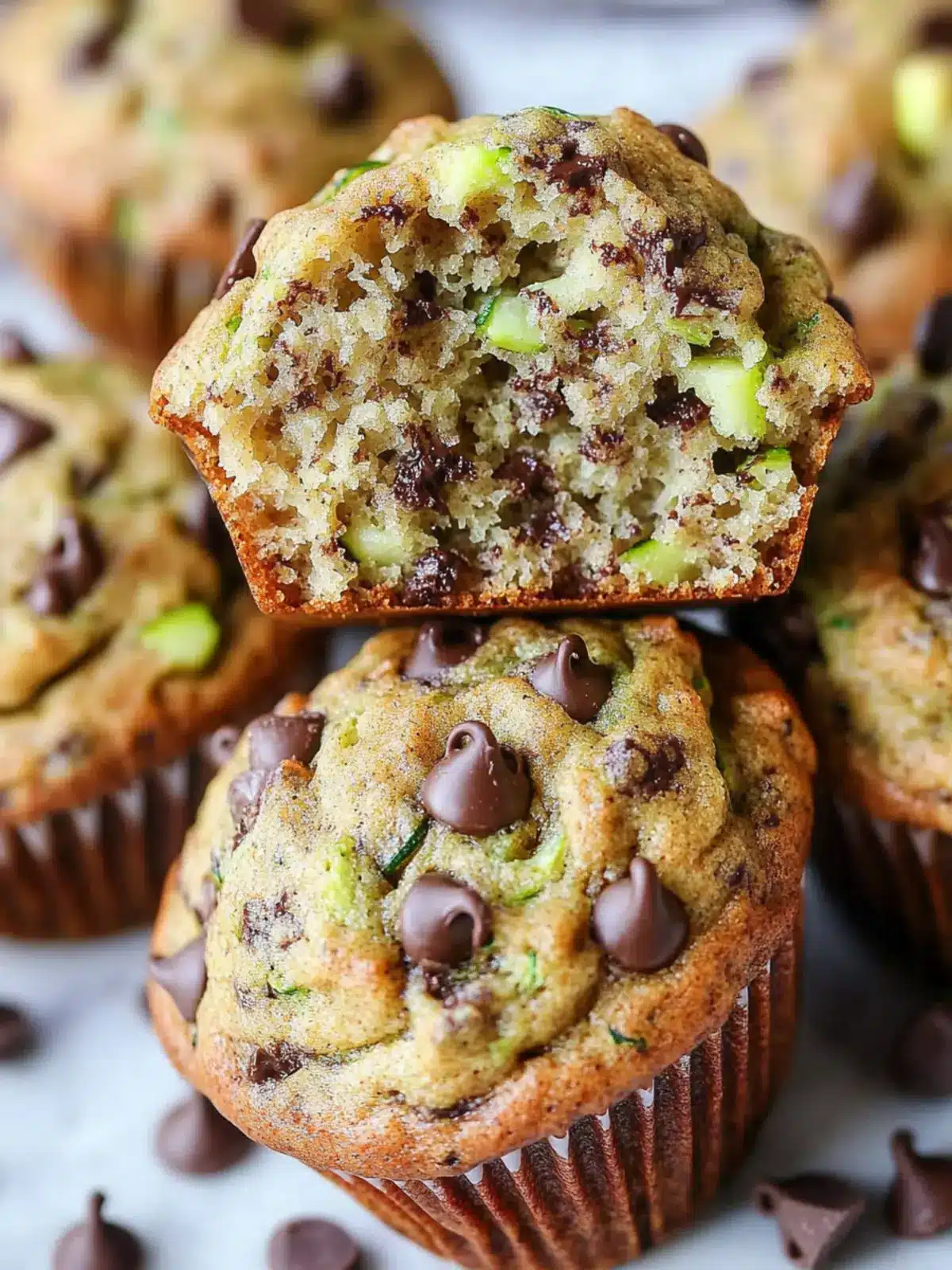 Delicious Zucchini Chocolate Chip Muffins You ll Love Today 3 Zucchini Chocolate Chip Muffins