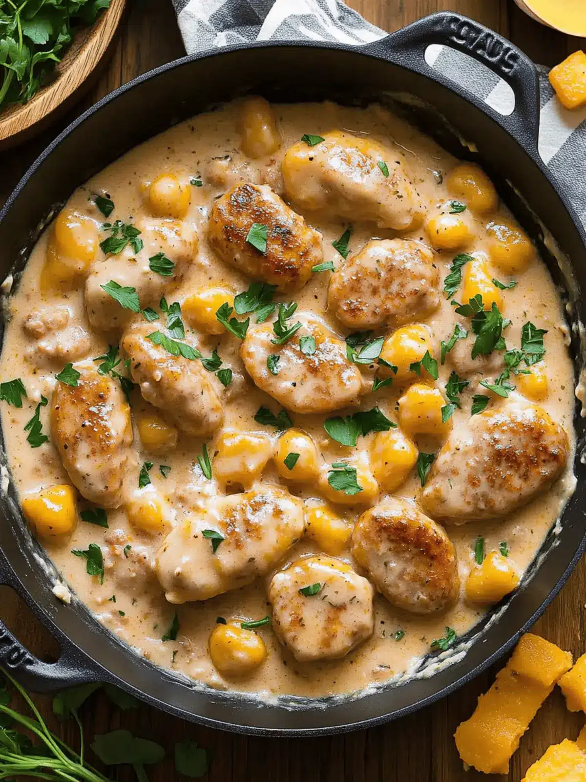 Creamy Butternut Squash Gnocchi with Sausage Recipe