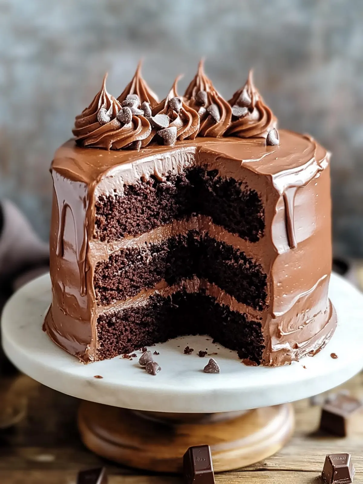 Fudgy Chocolate Nutella Cake