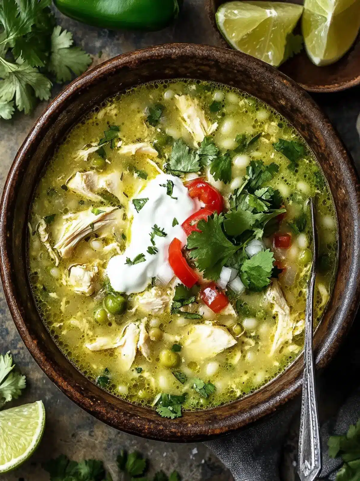 Green Enchiladas Chicken Soup