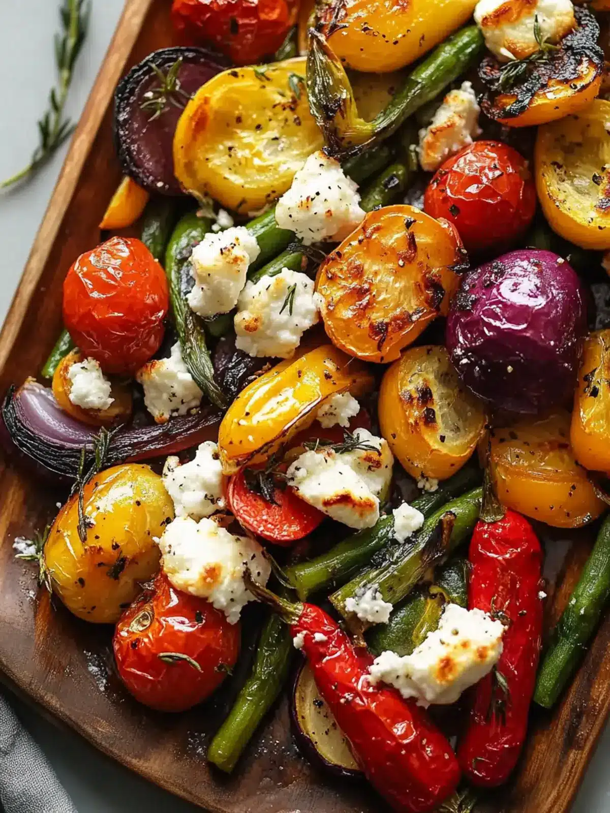 Roasted Vegetables With Goat Cheese