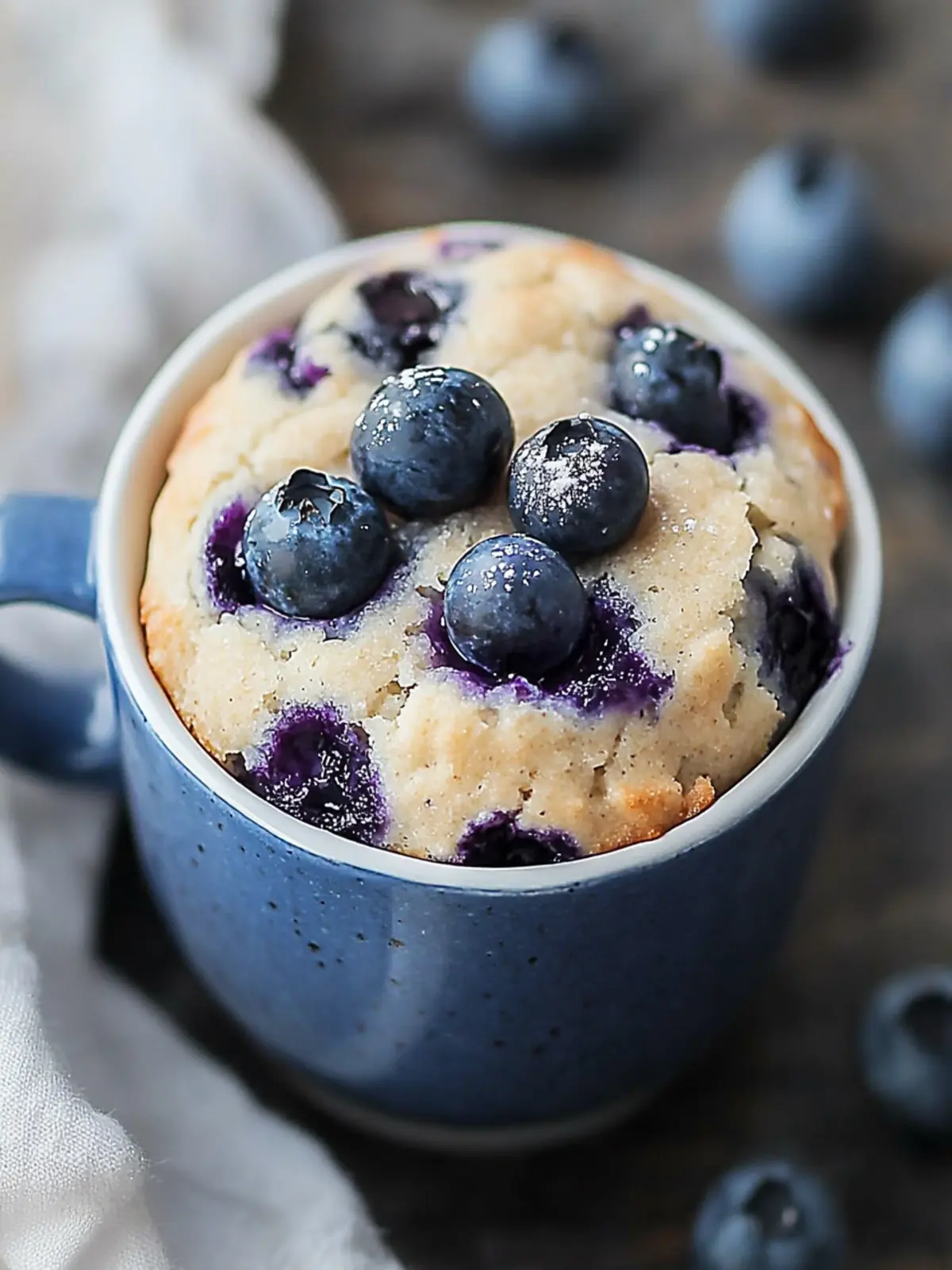 Healthy Blueberry Mug Muffin