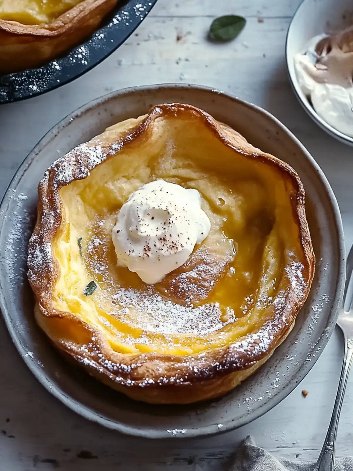 Pumpkin Dutch Baby with Maple Mascarpone