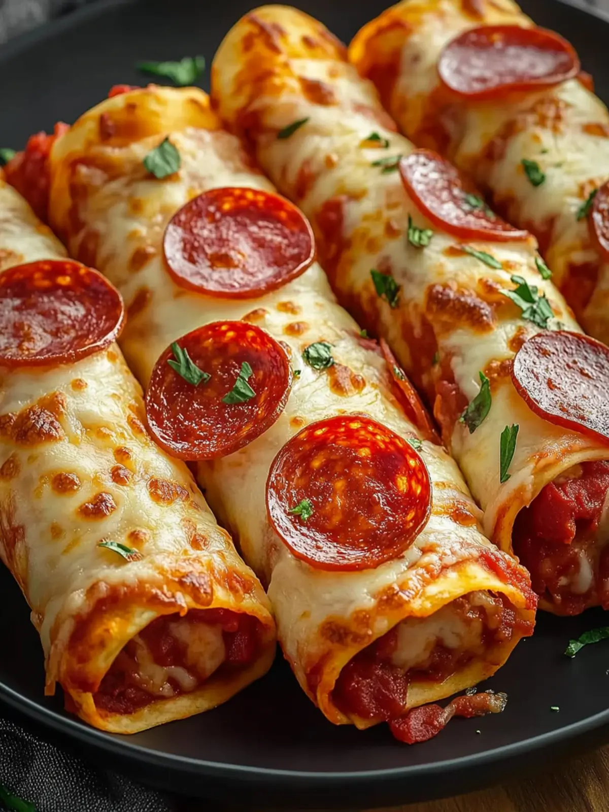 Cheesy Pepperoni Pizza Roll-Ups with Low-Carb Tortillas