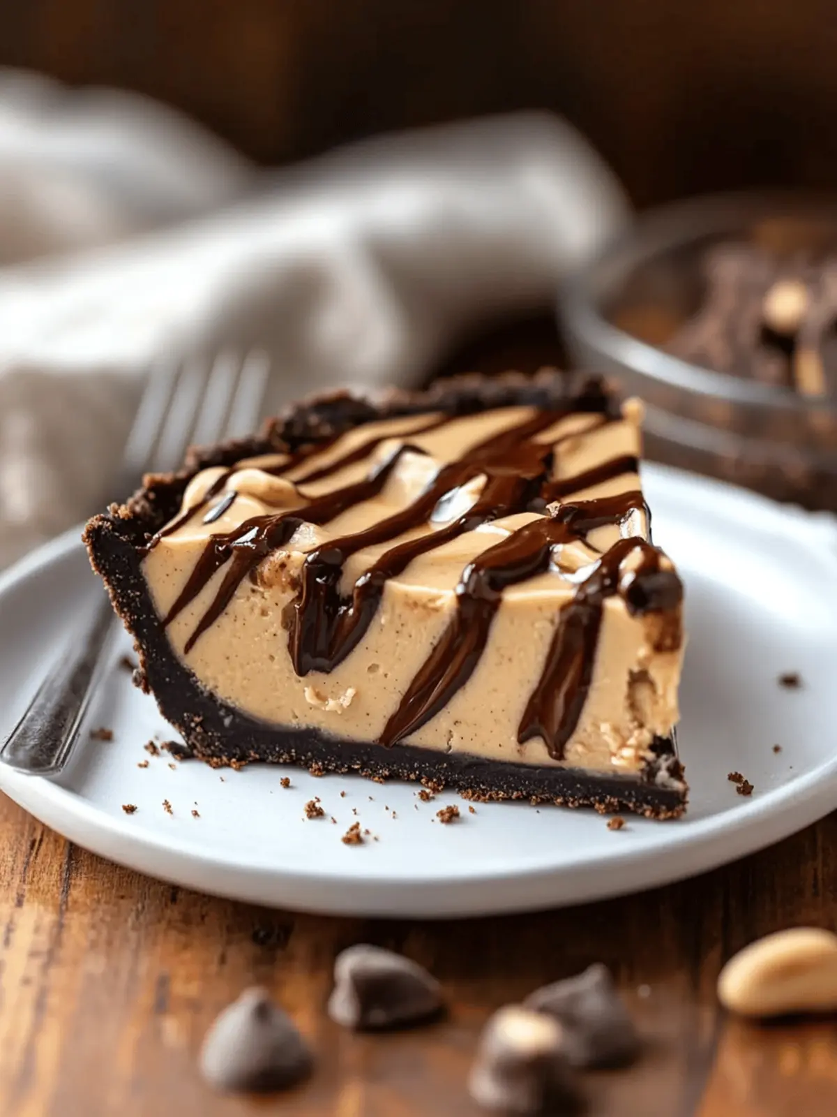 Decadent Chocolate Peanut Butter Swirl Pie