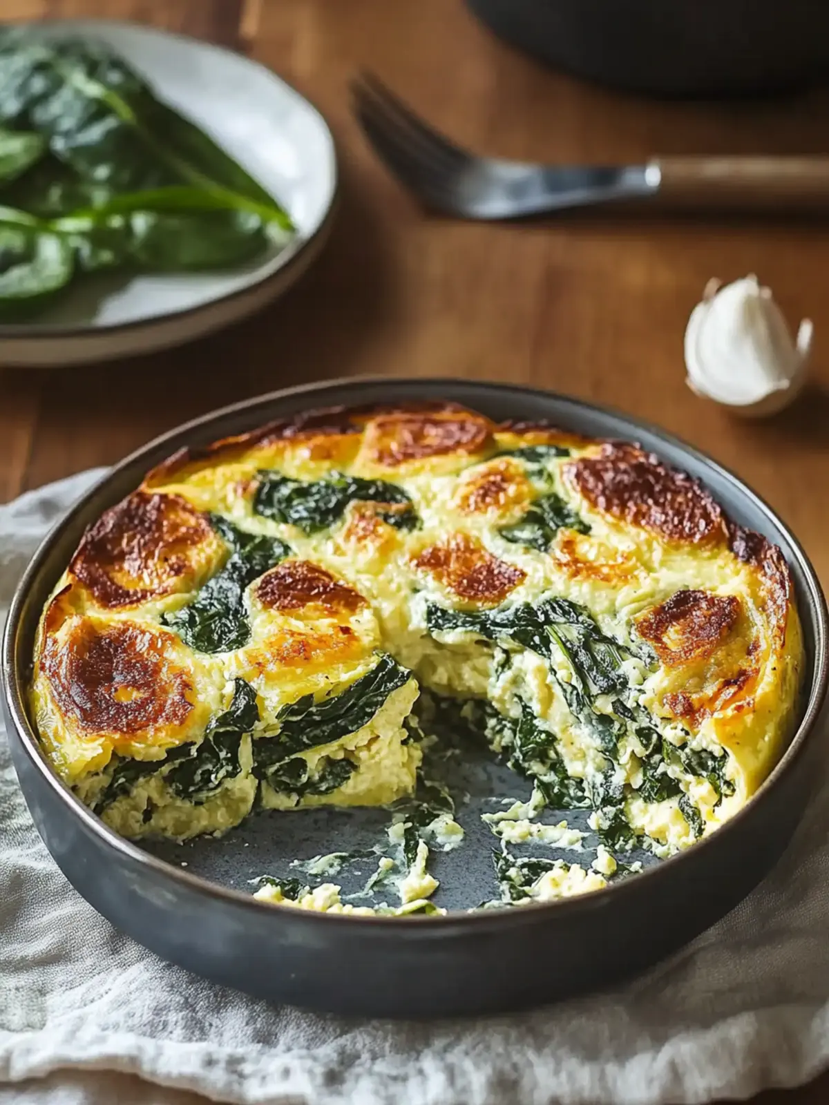 Spinach Florentine Breakfast Casserole